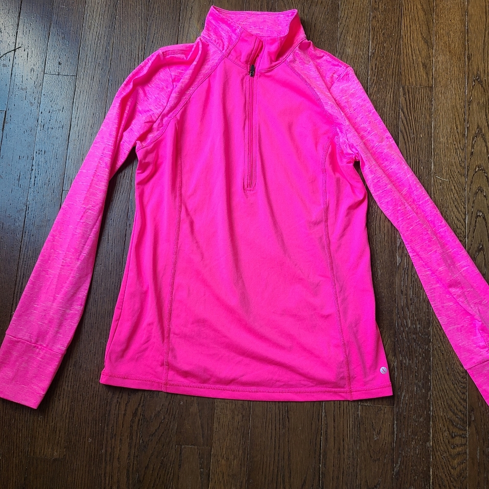 Long-sleeved quarter zip Workout Top